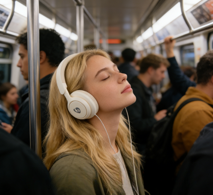 commuting noise cancelling headphones