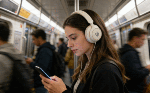 commuting noise cancelling headphones