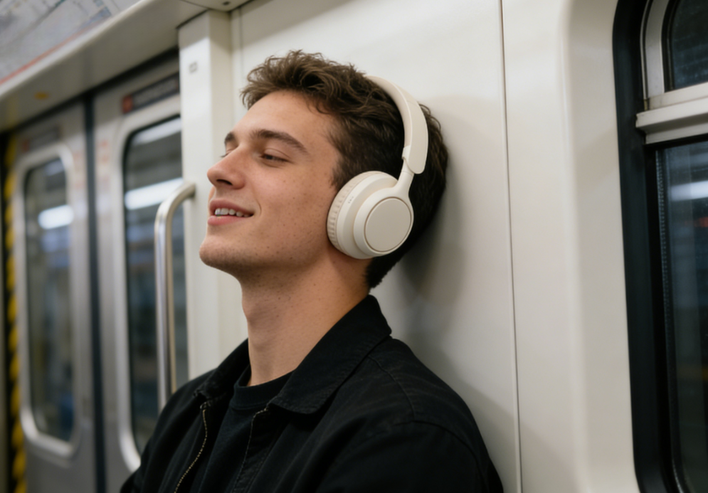 Memory foam earpads Bluetooth headphones