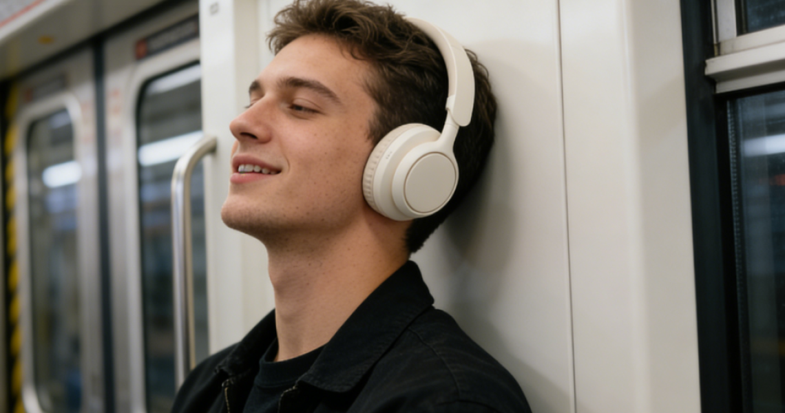 Memory foam earpads Bluetooth headphones